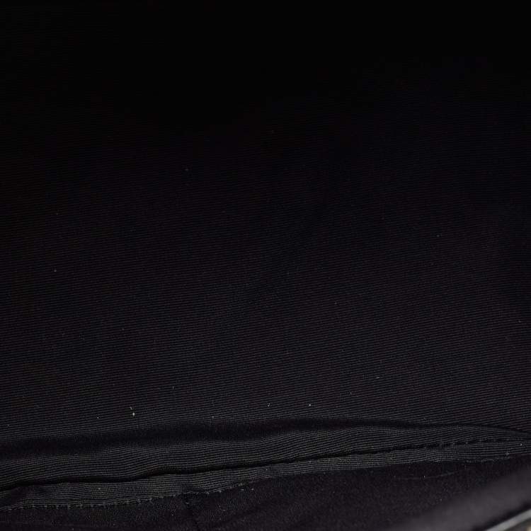 Pre Owned Coach Black Leather Crosby Carryall Double Zip Tote