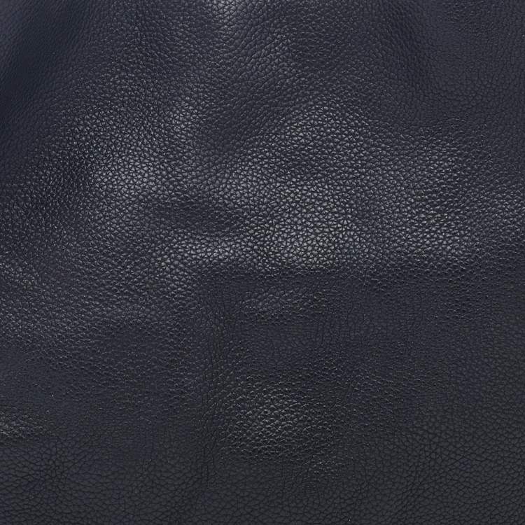 Pre Owned Coach Black Pebbled Leather Edie 31 Shoulder Bag