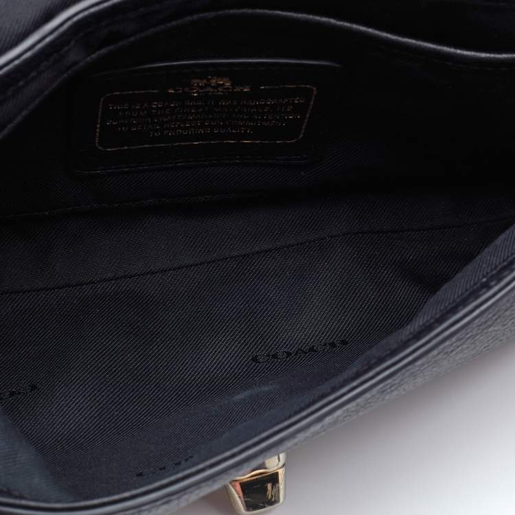 Pre Owned Coach Black Leather Crosstown Crossbody Bag
