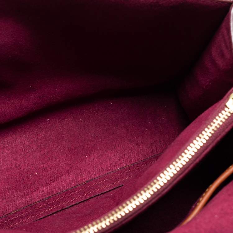 Pre Owned Coach Tan Leather And Signature Coated Canvas Parker Shoulder Bag