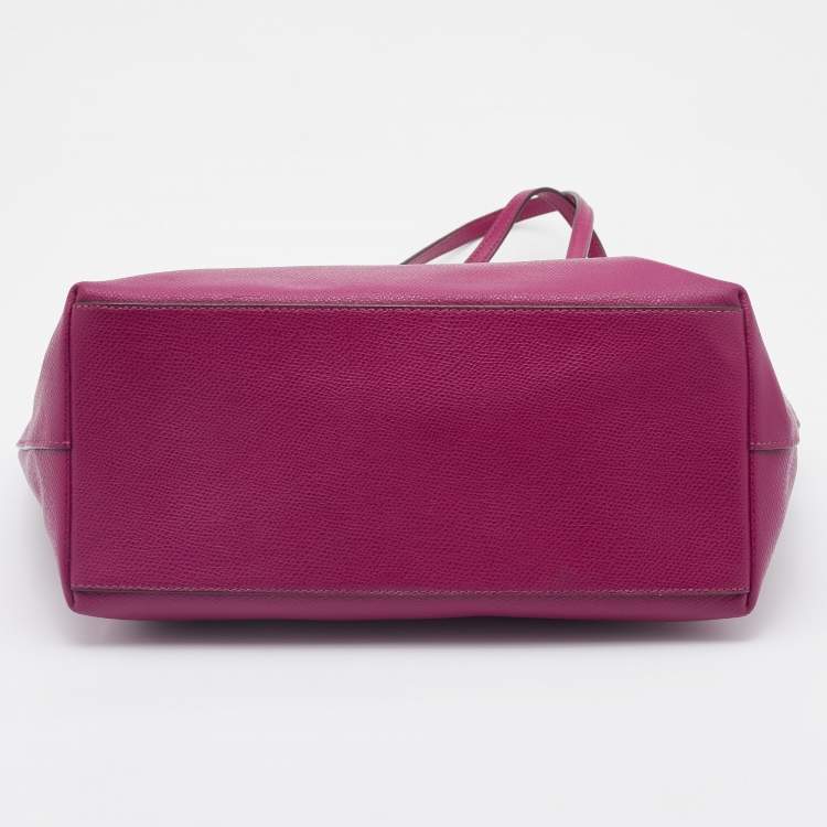 مملوكة مسبقًا Coach Magenta Leather Town Tote