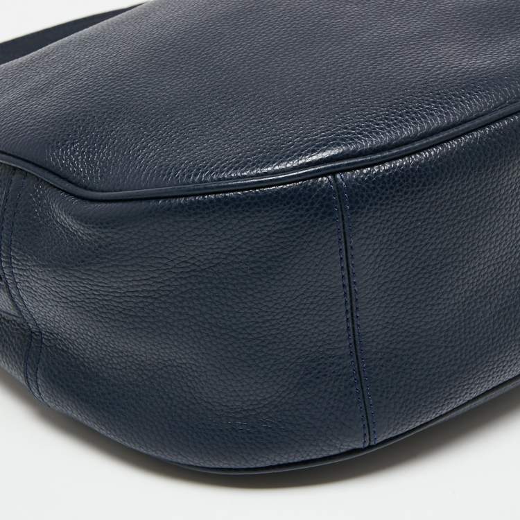 مملوكة مسبقًا Coach Dark Blue Leather Midnight Hobo