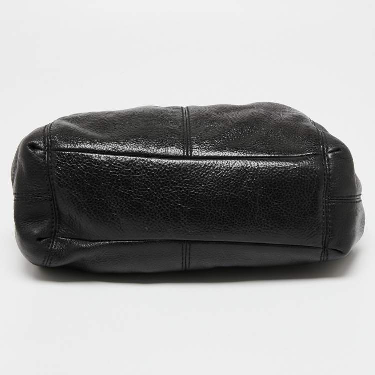 Pre Owned Coach Black Leather Lexy Tote