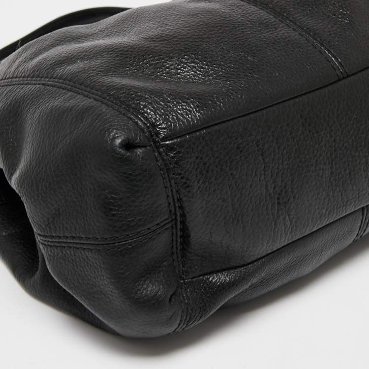 Pre Owned Coach Black Leather Lexy Tote