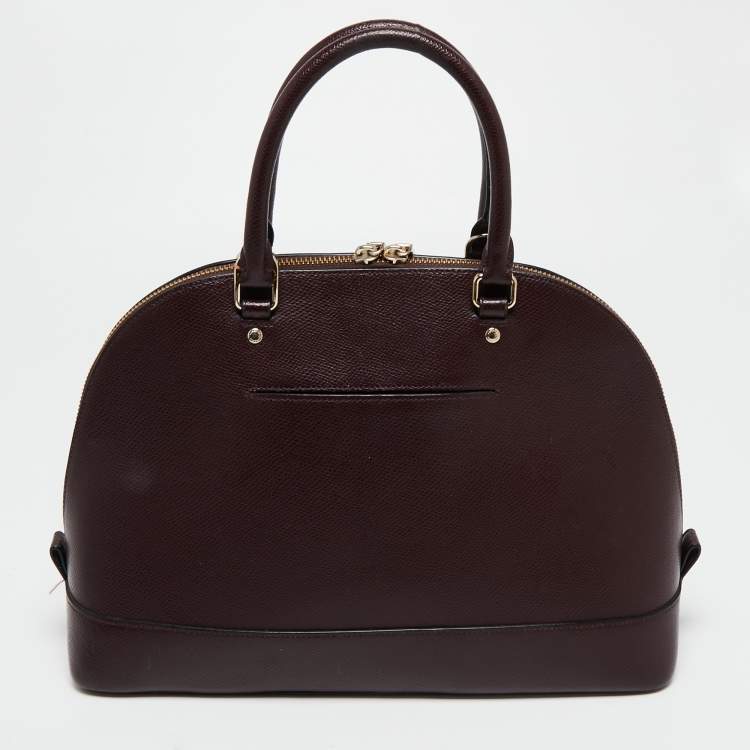 Pre Owned Coach Burgundy Leather Sierra Satchel