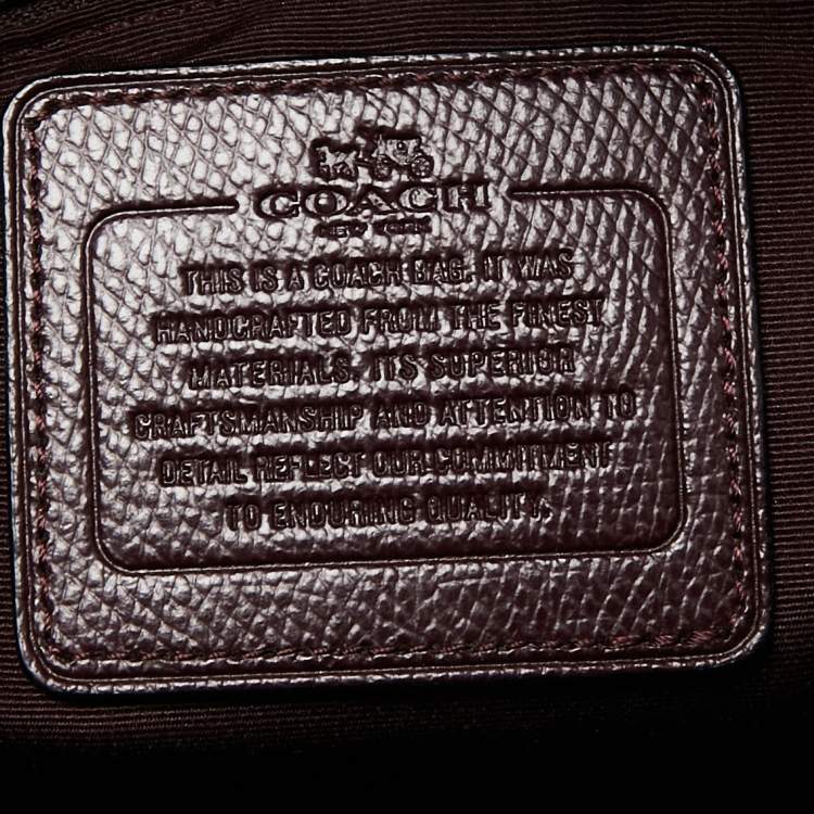 Pre Owned Coach Burgundy Leather Sierra Satchel