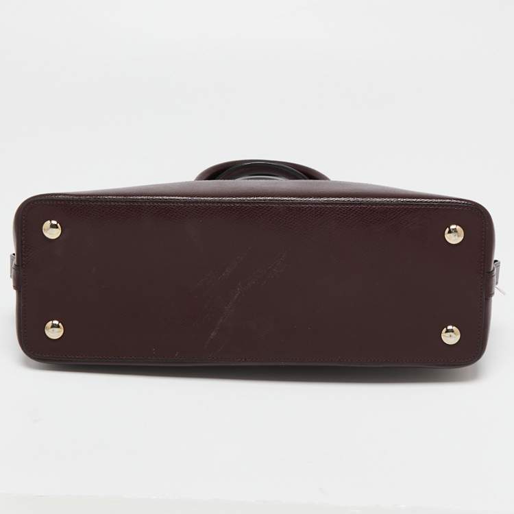Pre Owned Coach Burgundy Leather Sierra Satchel