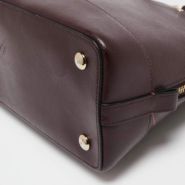 Pre Owned Coach Burgundy Leather Sierra Satchel
