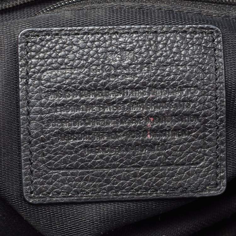 Pre Owned Coach Black Pebbled Leather Small Nolita Satchel