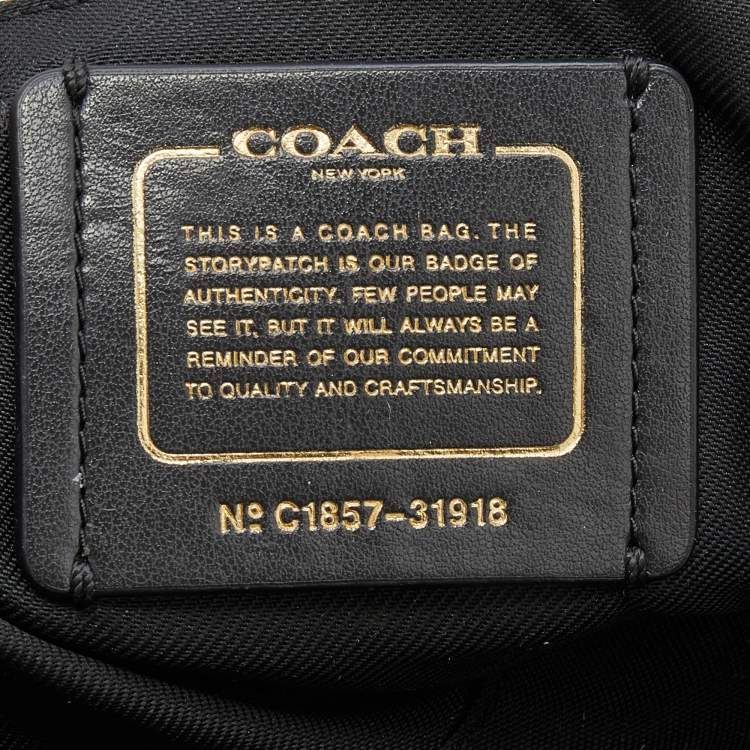 Pre Owned Coach Black Leather 20 Grace Satchel
