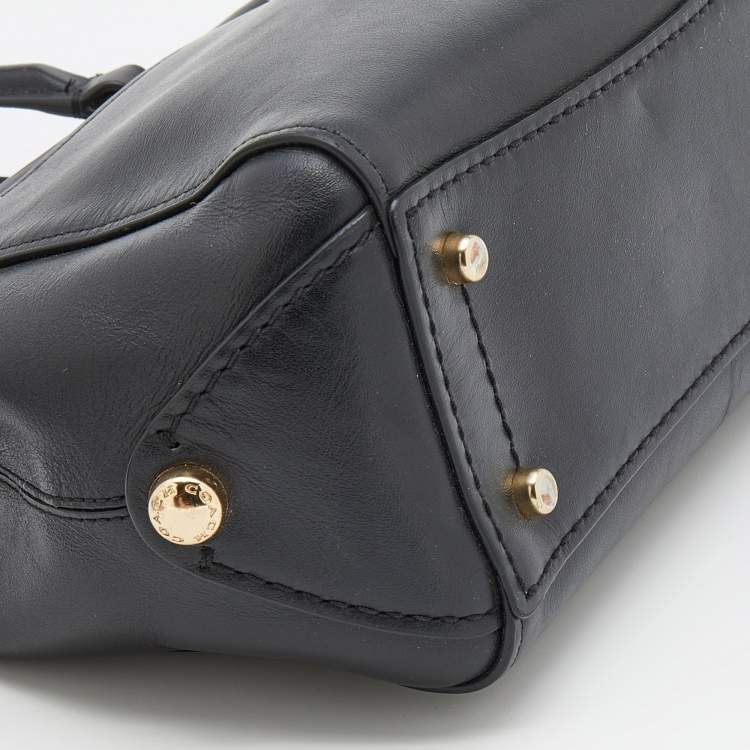 Pre Owned Coach Black Leather 20 Grace Satchel