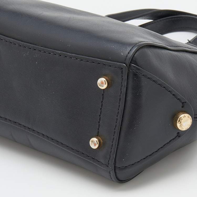Pre Owned Coach Black Leather 20 Grace Satchel