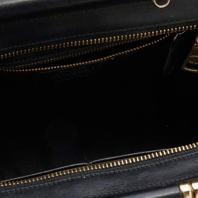Pre Owned Coach Black Leather 20 Grace Satchel