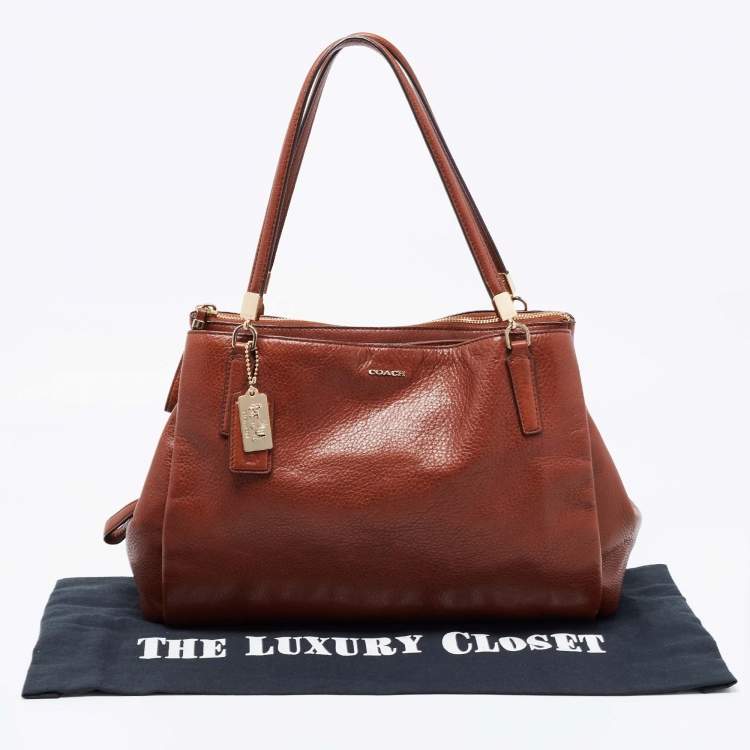Pre Owned Coach Brown Leather Madison Kimberly Satchel
