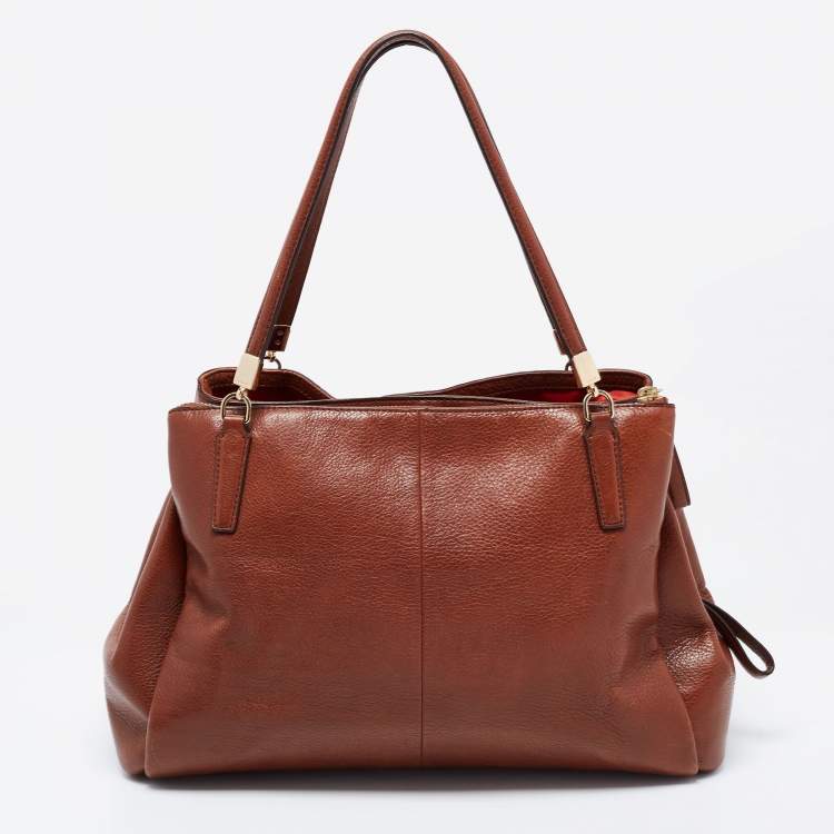 Pre Owned Coach Brown Leather Madison Kimberly Satchel