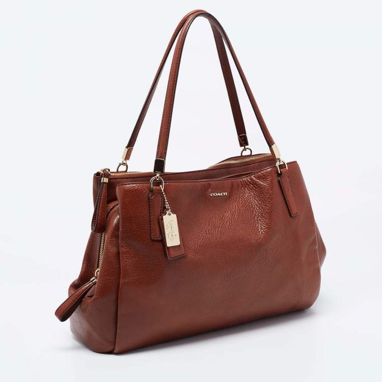 Pre Owned Coach Brown Leather Madison Kimberly Satchel