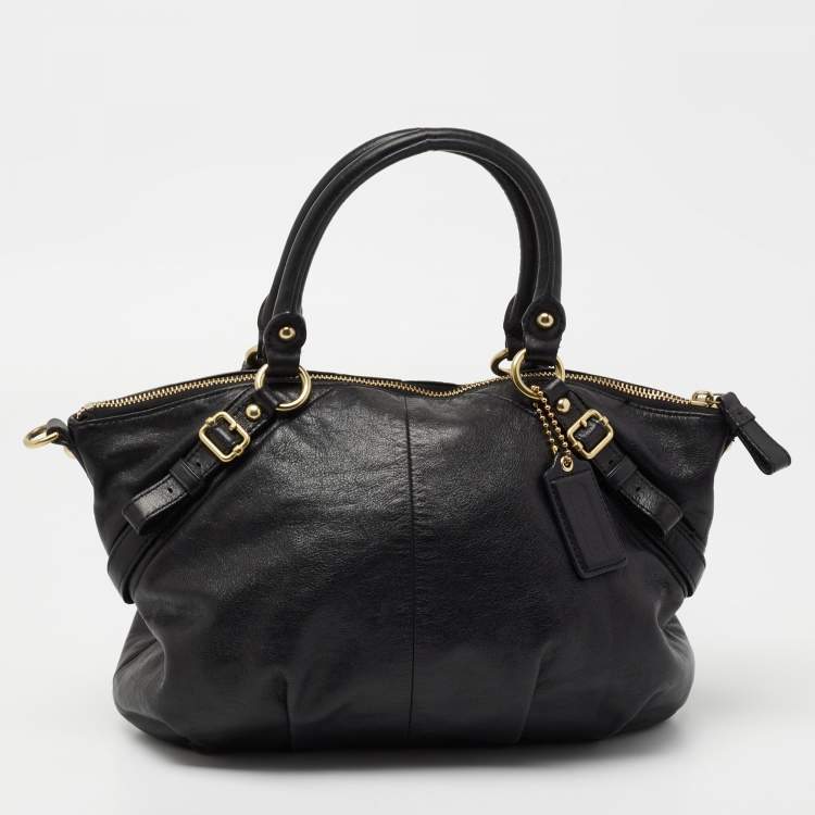 Pre Owned Coach Black Leather Madison Satchel