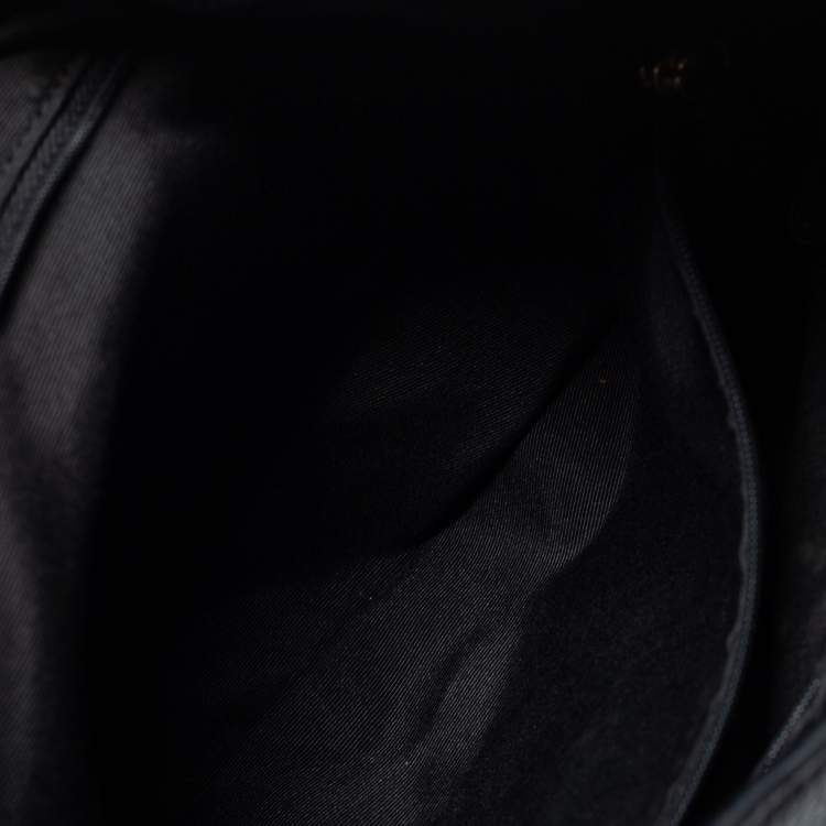Pre Owned Coach Black Leather Amber Hobo