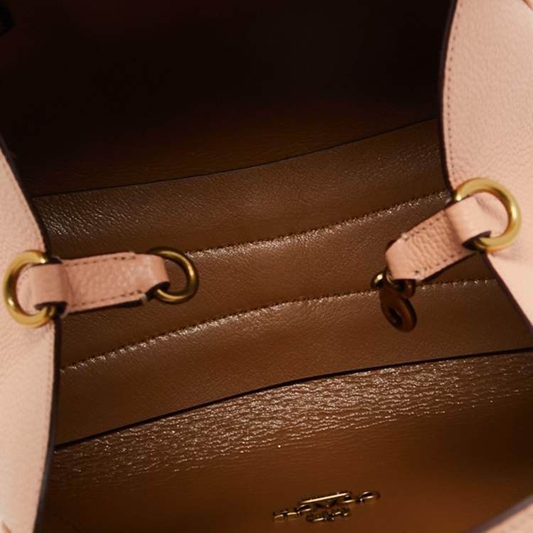 Pre Owned Coach Orange Pebbled Leather Hadley 21 Hobo