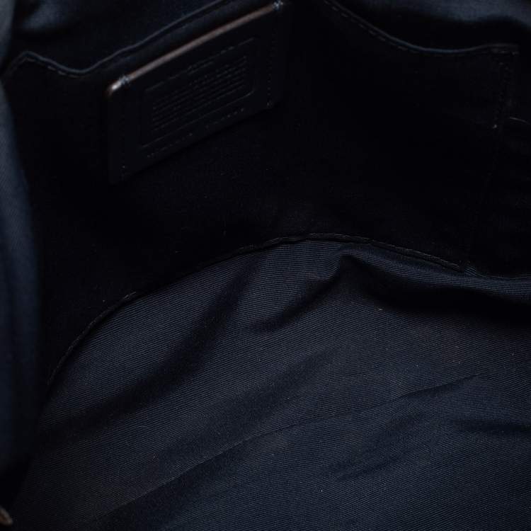 Pre Owned Coach Beige Monogram Canvas Small Kelsey Satchel