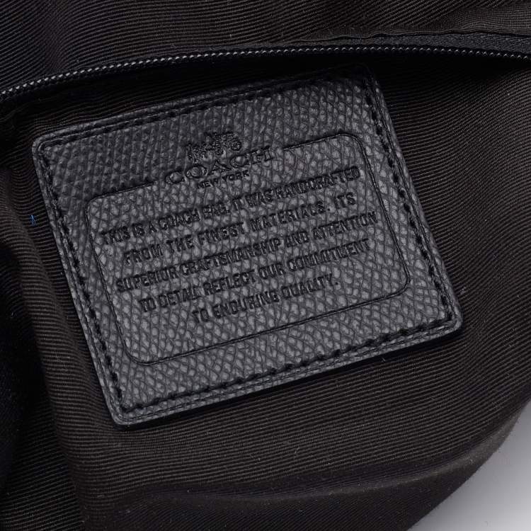 Pre Owned Coach Brown/Black Signature Canvas and Leather Celeste Hobo