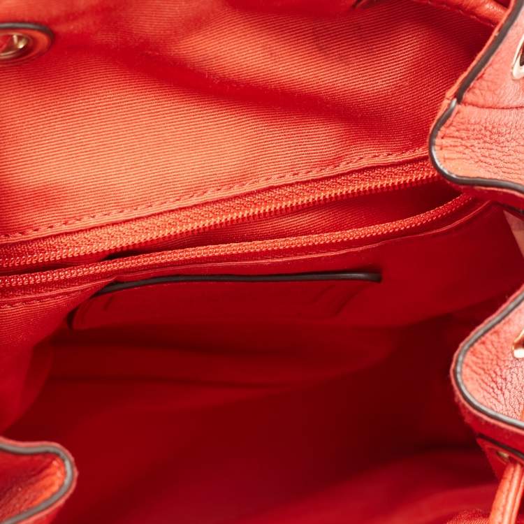 مملوكة مسبقًا Coach Red Leather Mini Billie Backpack