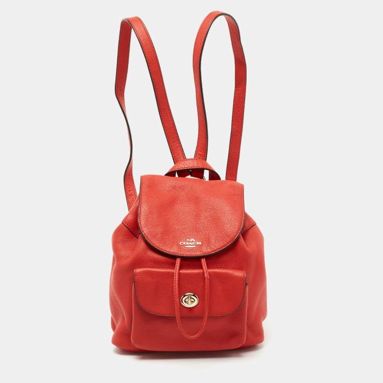 Coach Red Leather Mini Billie Backpack Coach | The Luxury Closet