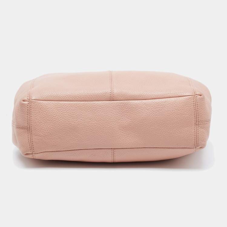 Pre Owned Coach Pink Pebbled Leather Lexy Tote