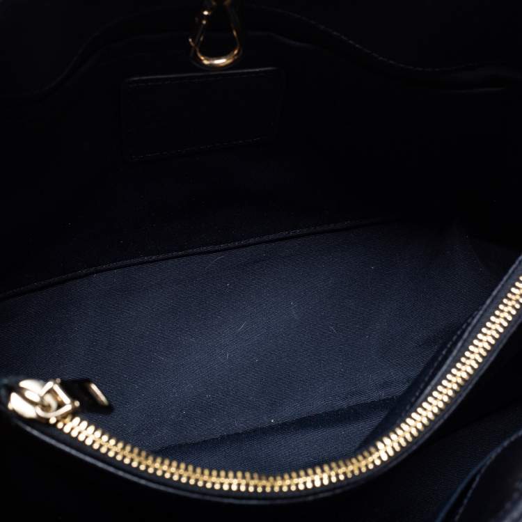 Pre Owned Coach Navy Blue Studded Leather Margot Satchel