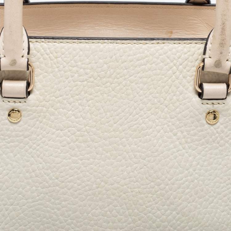 Pre Owned Coach White Leather Swagger Tote
