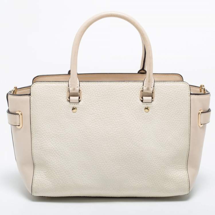 Pre Owned Coach White Leather Swagger Tote