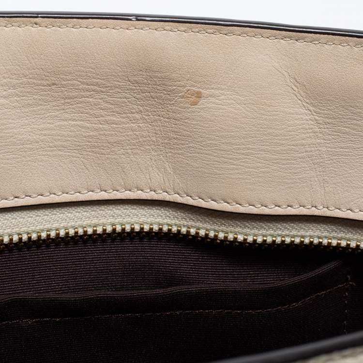 Pre Owned Coach White Leather Swagger Tote