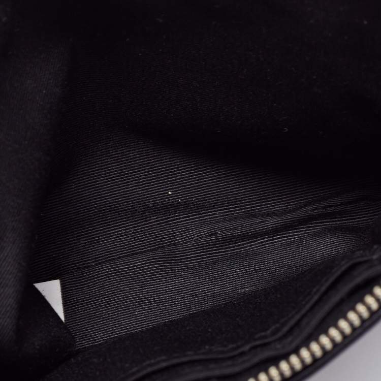 Pre Owned Coach Black Signature Canvas and Leather Wallet