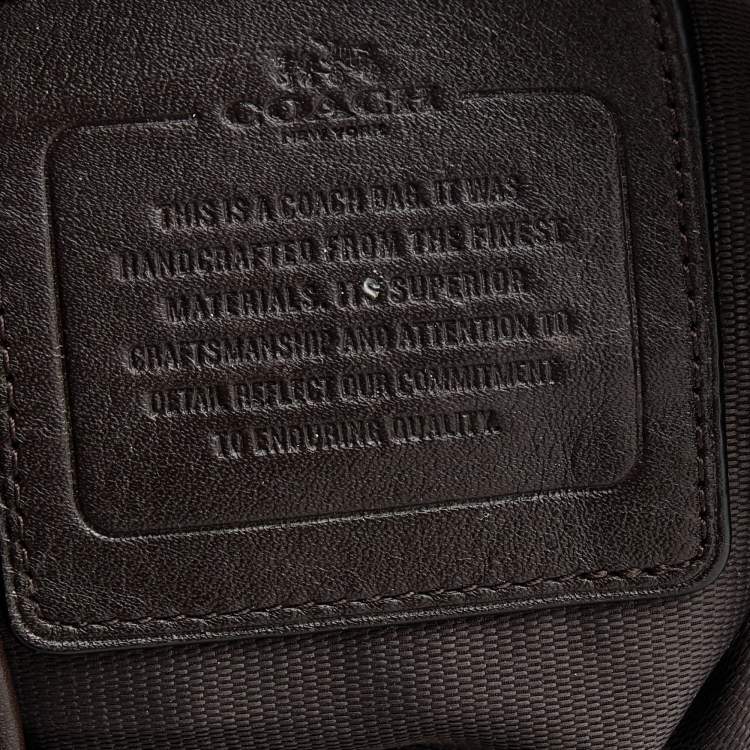 Pre Owned Coach Beige/Brown Signature Canvas and Leather Edie Shoulder Bag
