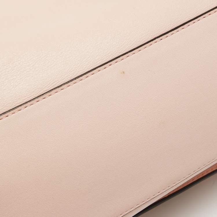 Pre Owned Coach Pink Leather Legacy Romy Top Handle Bag