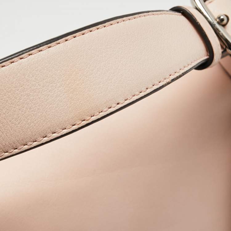 Pre Owned Coach Pink Leather Legacy Romy Top Handle Bag