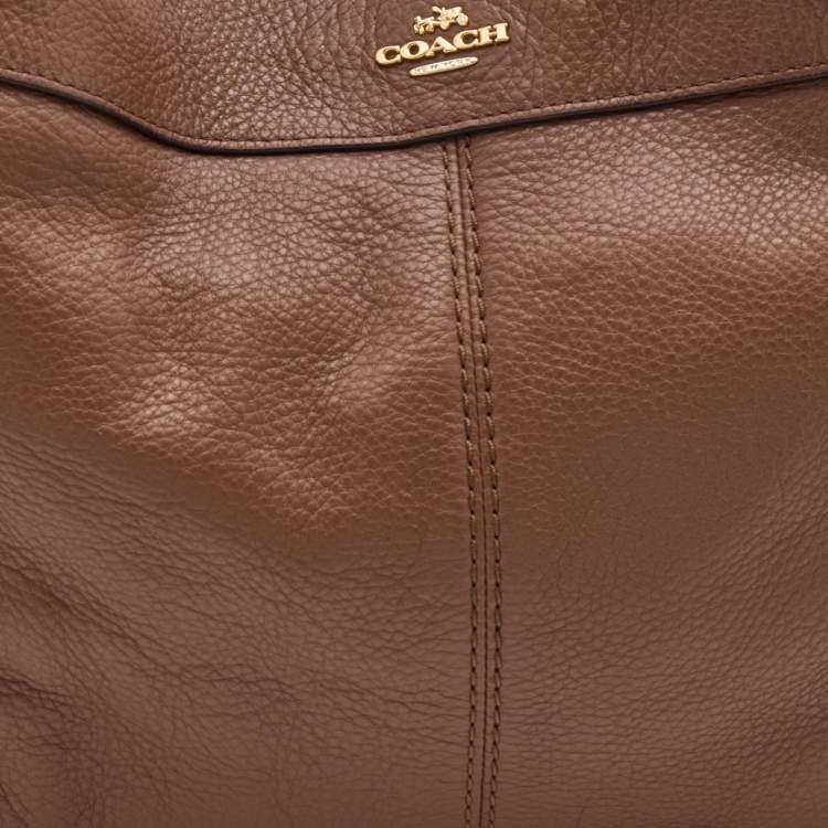 Pre Owned Coach Brown Leather Lexy Tote