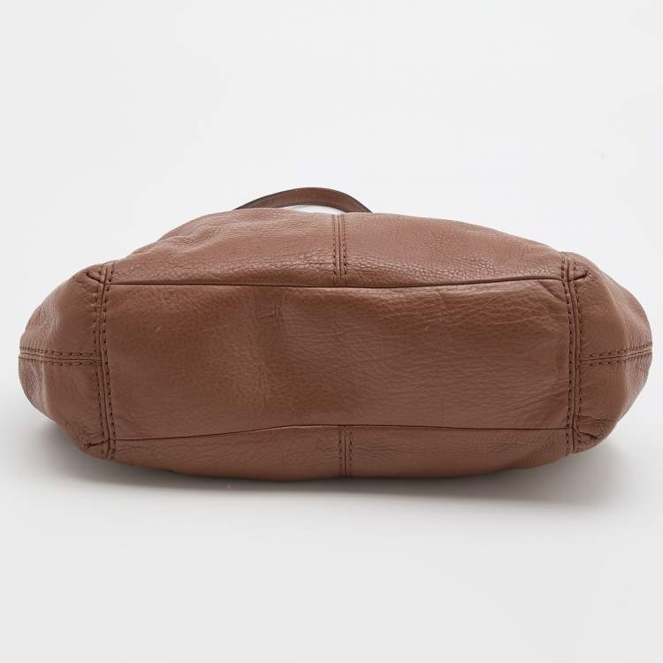 Pre Owned Coach Brown Leather Lexy Tote