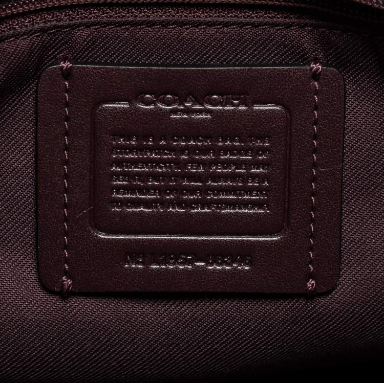 Pre Owned Coach Black Grained Leather Cassie Crossbody Bag