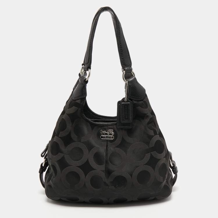 Coach Black outlets Leather hobo