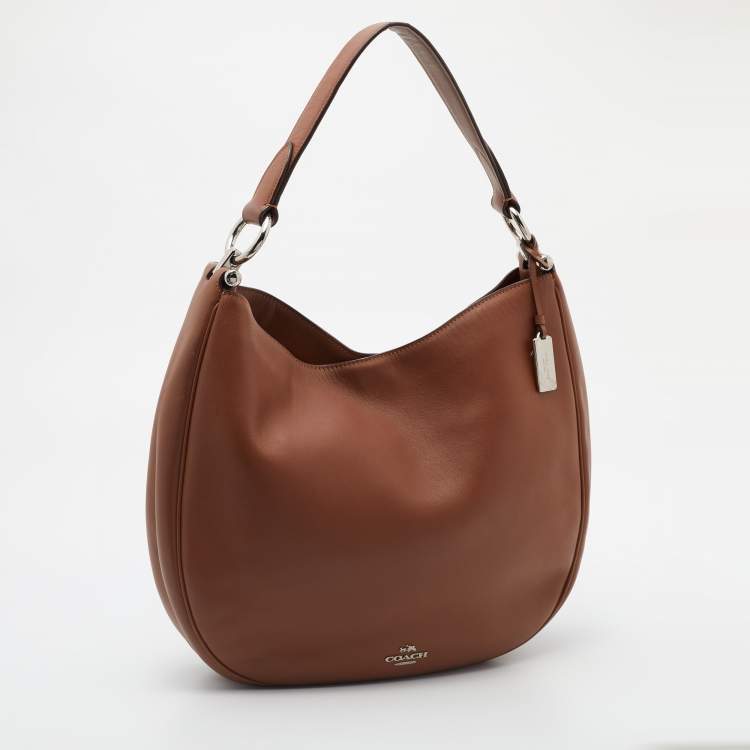 Pre Owned Coach Brown Leather Nomad Hobo