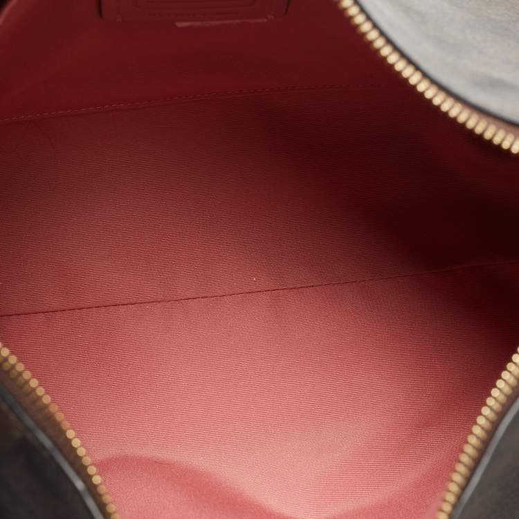 Pre Owned Coach Brown Signature Coated Canvas Mia Shoulder Bag