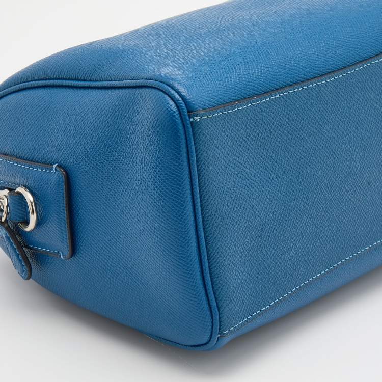 Pre Owned Coach Blue Leather Mini Bennett Satchel