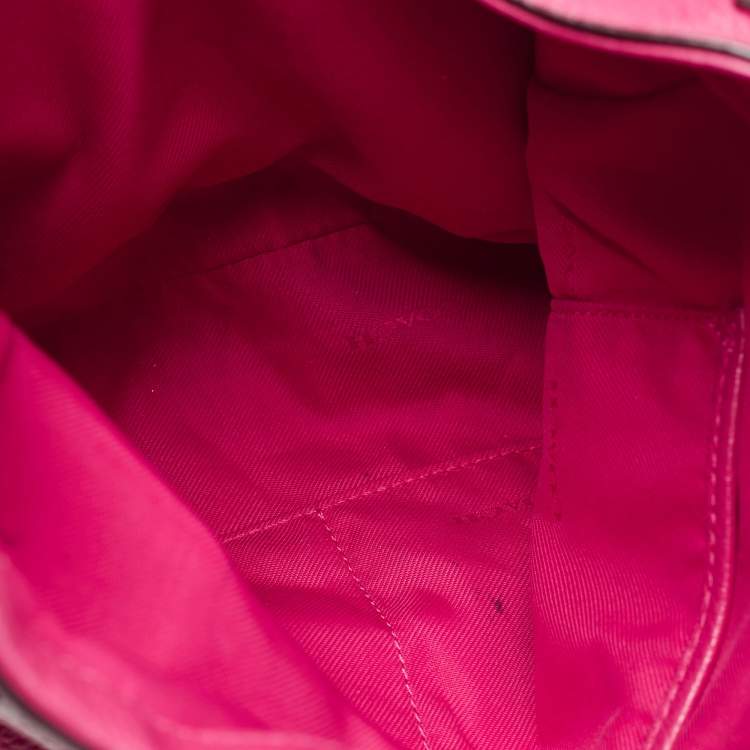 Pre Owned Coach Pink Leather Edie Shoulder Bag