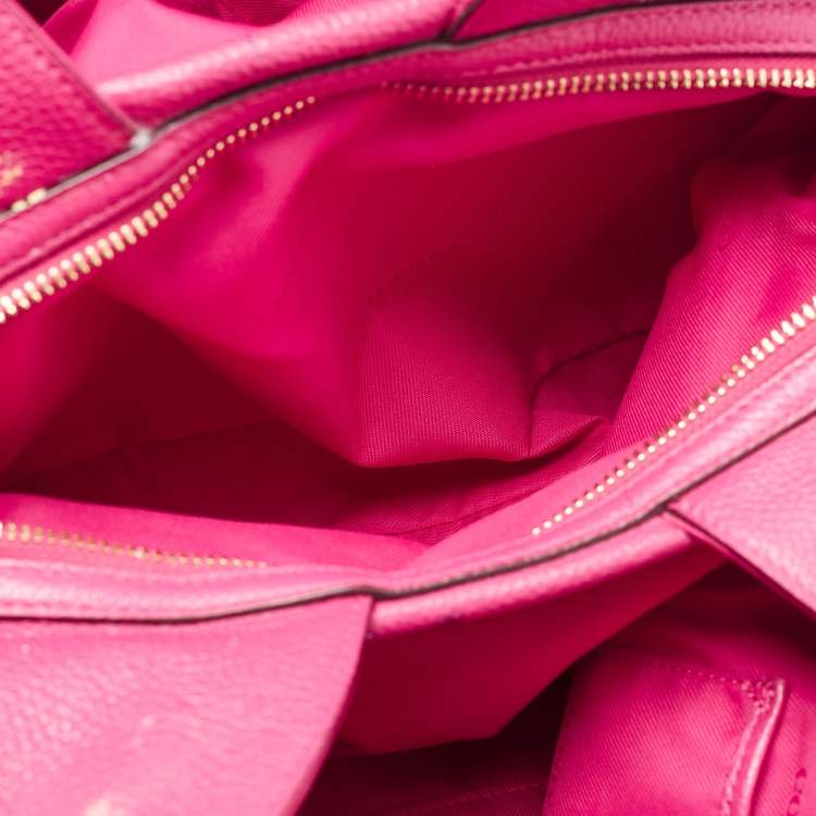 Pre Owned Coach Pink Leather Edie Shoulder Bag