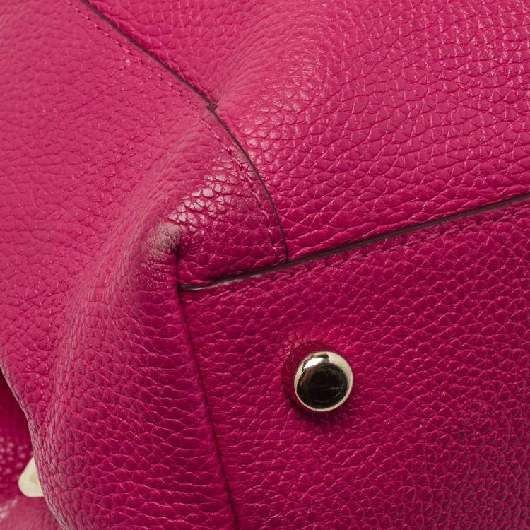 Pre Owned Coach Pink Leather Edie Shoulder Bag