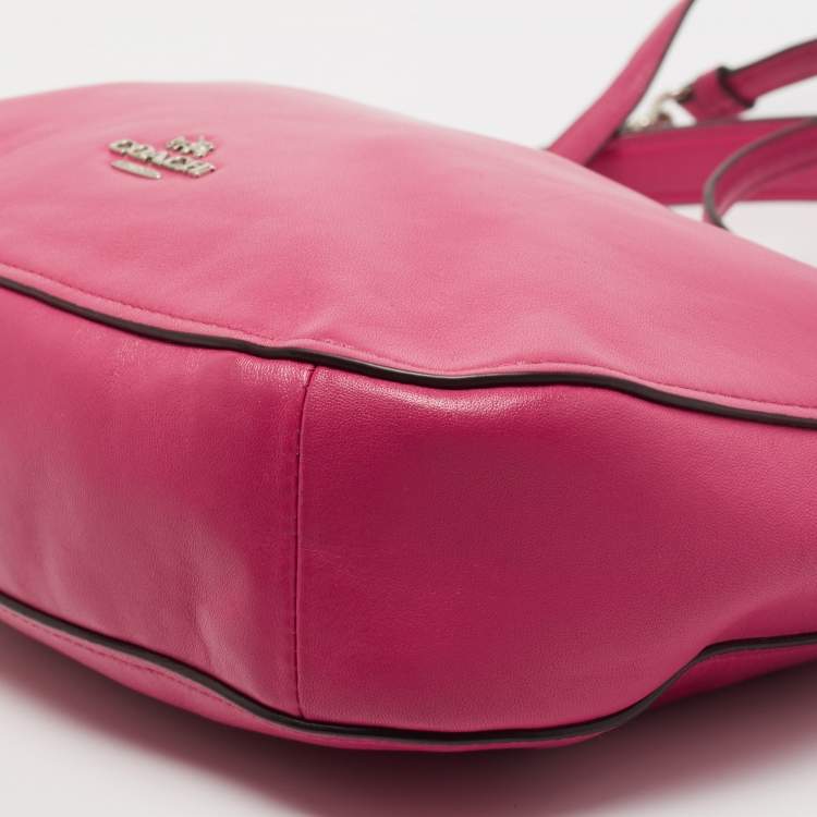 Pre Owned Coach Pink Leather Chelsea Shoulder Bag