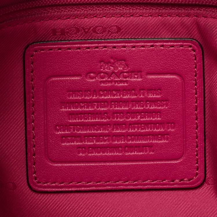Pre Owned Coach Pink Leather Chelsea Shoulder Bag