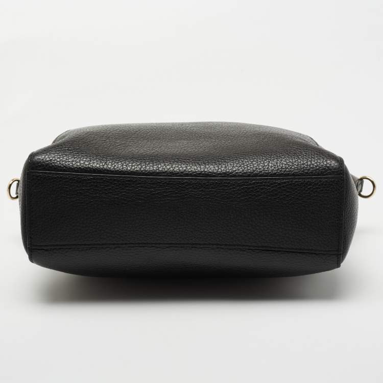 Pre Owned Coach Black Leather Small Kelsey Satchel