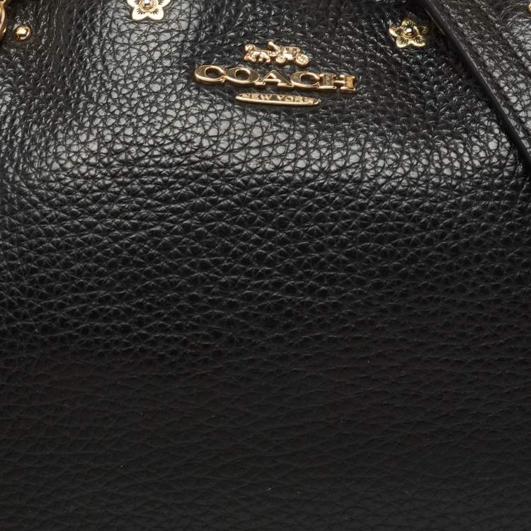 Pre Owned Coach Black Leather Small Kelsey Satchel